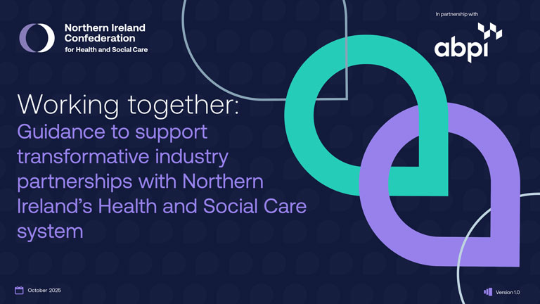 Working together: Guidance to support transformative industry partnerships with Northern Ireland’s Health and Social Care system